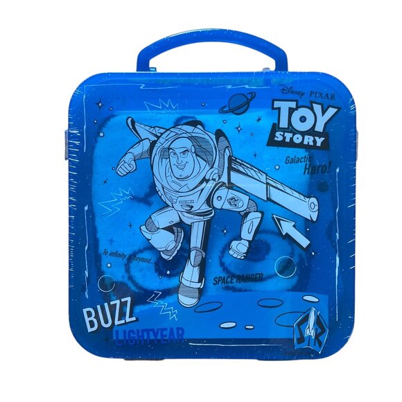 Disney Pixar Toy Story Buzz Lightyear Space Ranger 6 Pc Set Plus Carry Case NEW - Picture 1 of 7